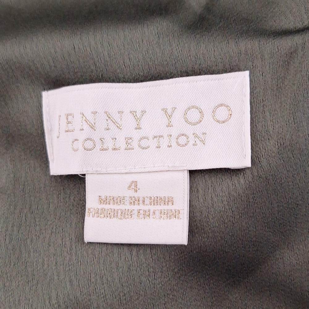 Jenny Yoo Green Beckette Faux Surplice Evening Wear Formal Cocktail Maxi Dress 4 - Picture 13 of 15